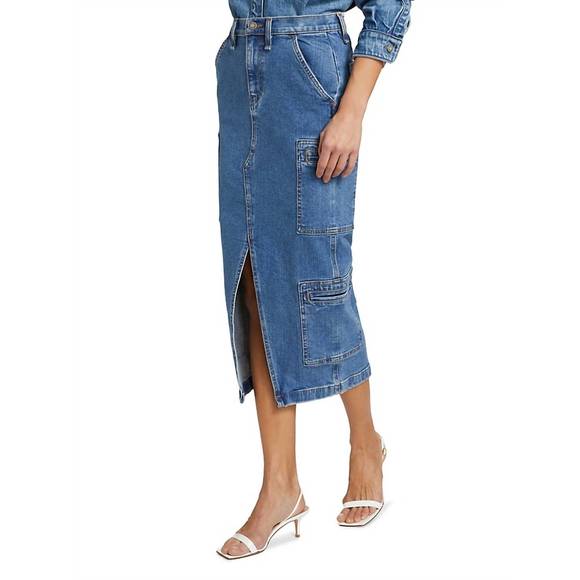 NEW HUDSON cargo skirt in golden hour - Picture 2 of 6